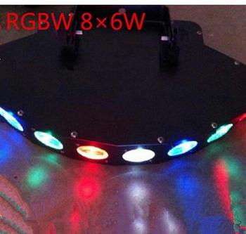 New 8X6W LED fan beam lights KTV bar lights KTV bars laser stage lights